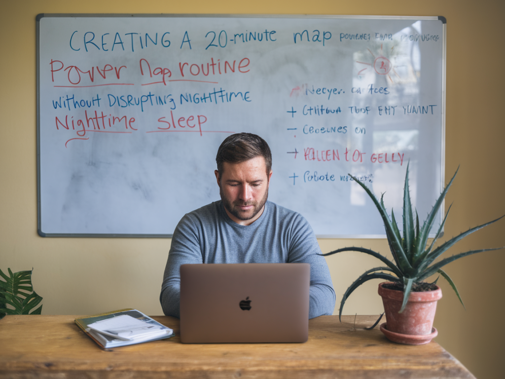 Comment créer une routine de sieste de 20 minutes qui booste la vigilance sans abîmer le sommeil nocturne