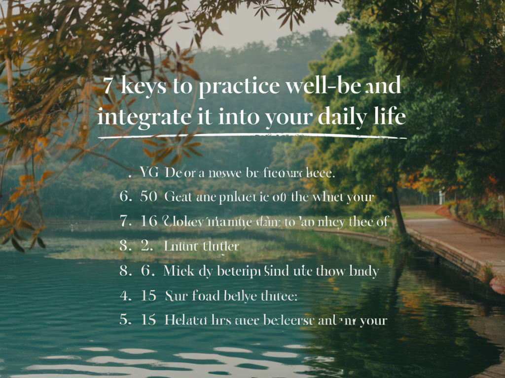 Focus bien être : 7 clés pratiques pour l'intégrer à votre quotidien